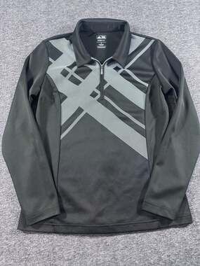 Adidas Golf Women's Climalite 1/4 Zip Long Sleeve Pullover Black Size M